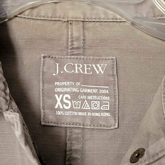 Women's Size XS J. Crew Camo Green Utility Jacket - Picture 2 of 5